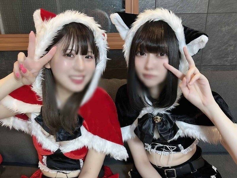 2024年年间第一位3P的OL与刚毕业的女孩圣诞派对3P